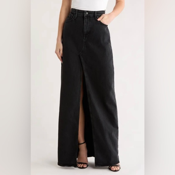 Good American Dresses & Skirts - Good American Denim Maxi Skirt